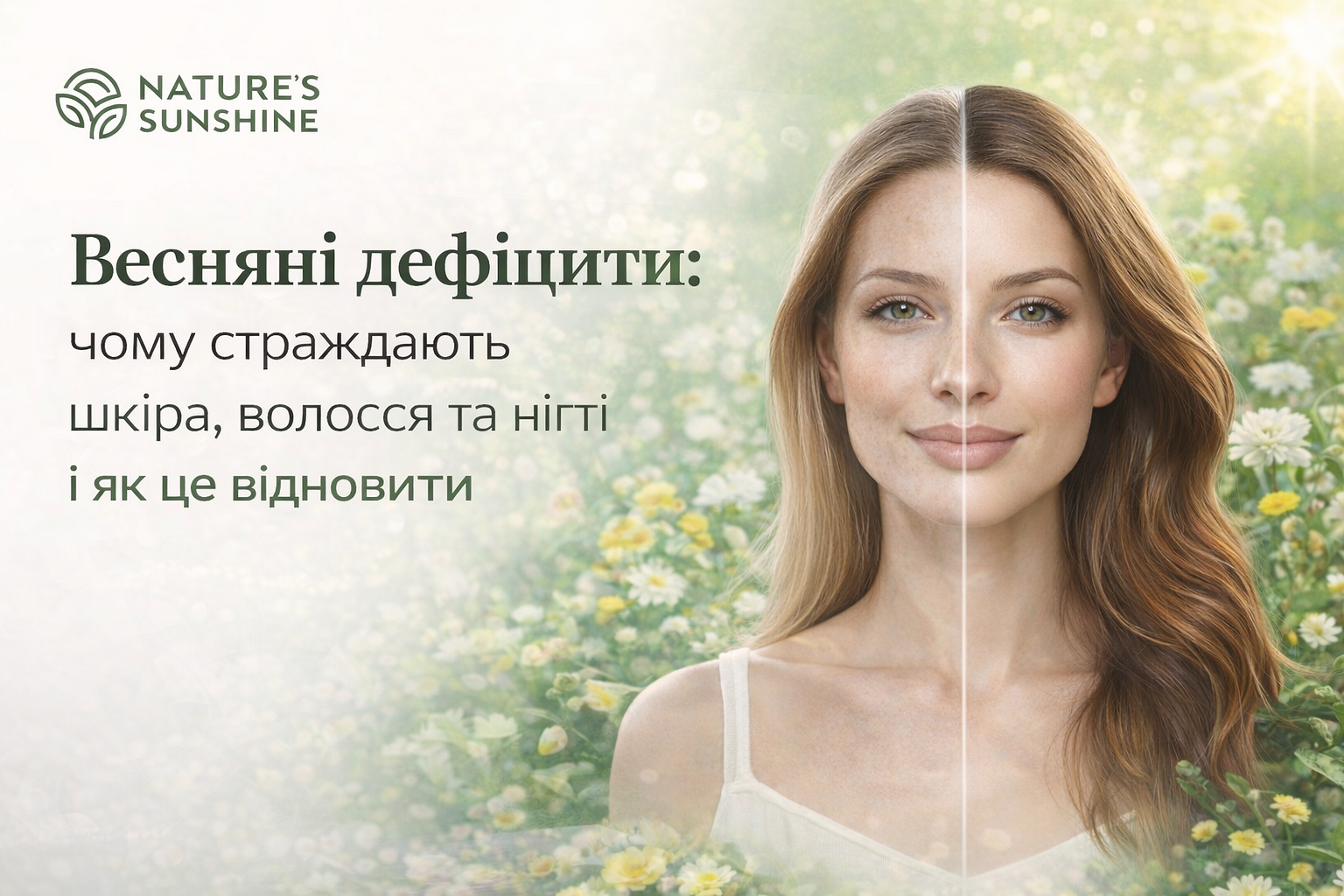 Весняні дефіцити: як відновити шкіру, волосся та нігті